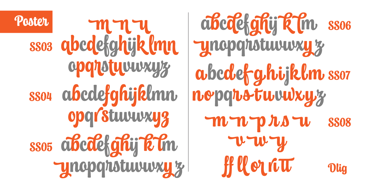 Chonky Extras Font preview